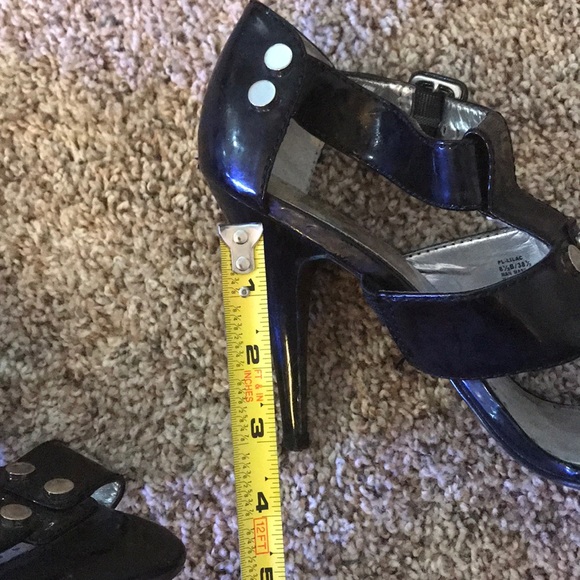 BCBG | Shoes | Bcbg Strappy Black Embellished High Heals | Poshmark